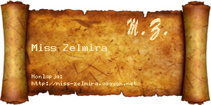 Miss Zelmira névjegykártya